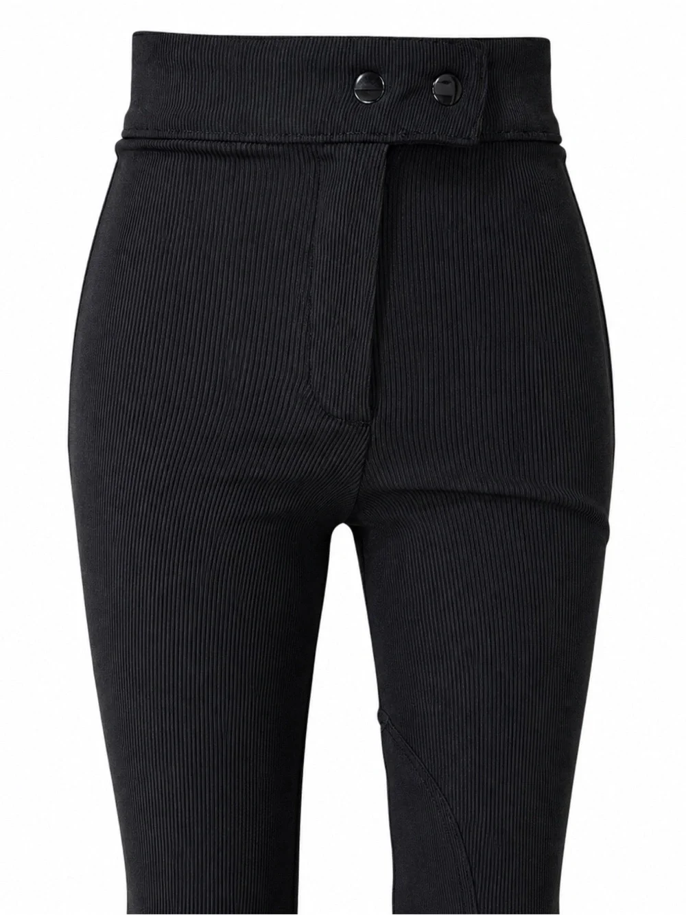 American Apparel Riding Pant Black Ribbed High-Waist Pants – XS